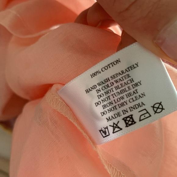 AMERICA & BEYOND NOAH STRIPE TUNIC DRESS Rainbow Stripe Cover UP size L shimmer - Picture 8 of 14